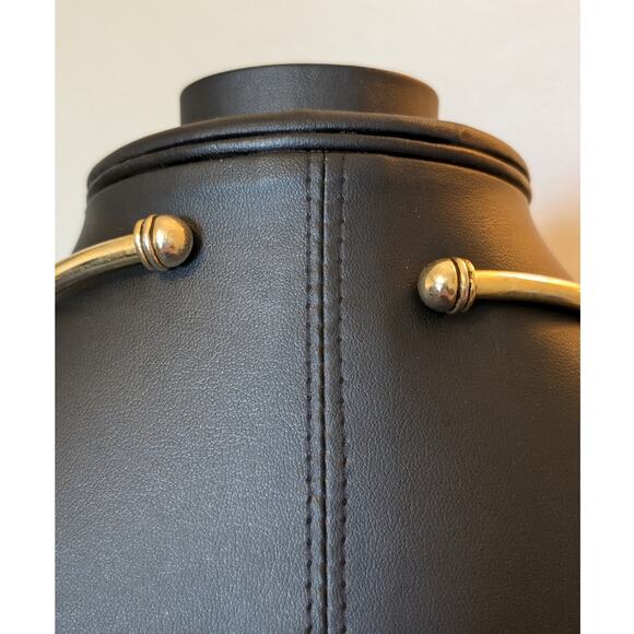 Gold Tone Indian Elephant Torque Pendant Collar Necklace - Picture 3 of 5